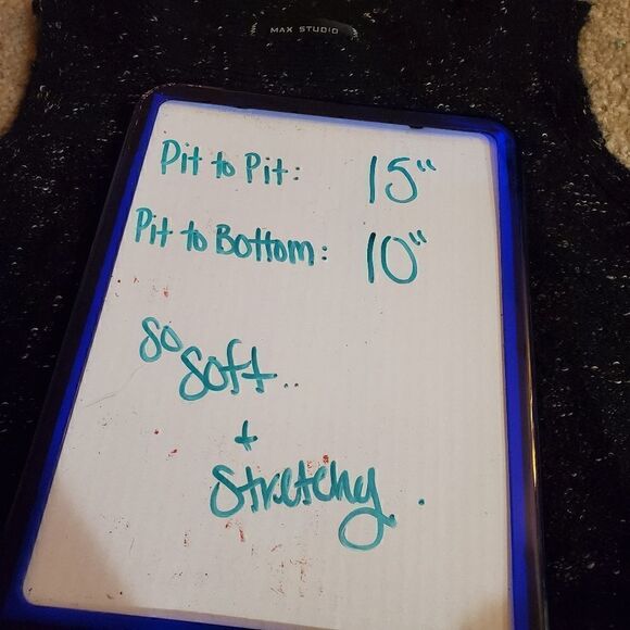 Max Studio black side tie crop sweater xs - Picture 10 of 12